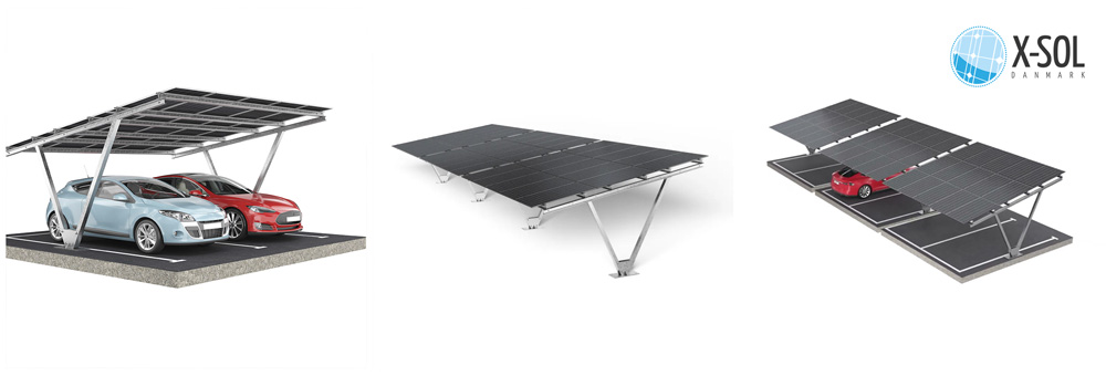 Parkeringsanlæg med solceller