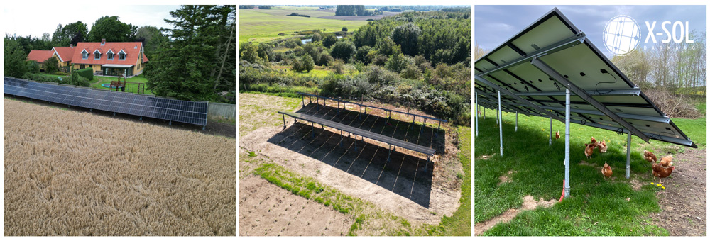 Solcelleanlæg på landjord integreret i landbrugsdrift