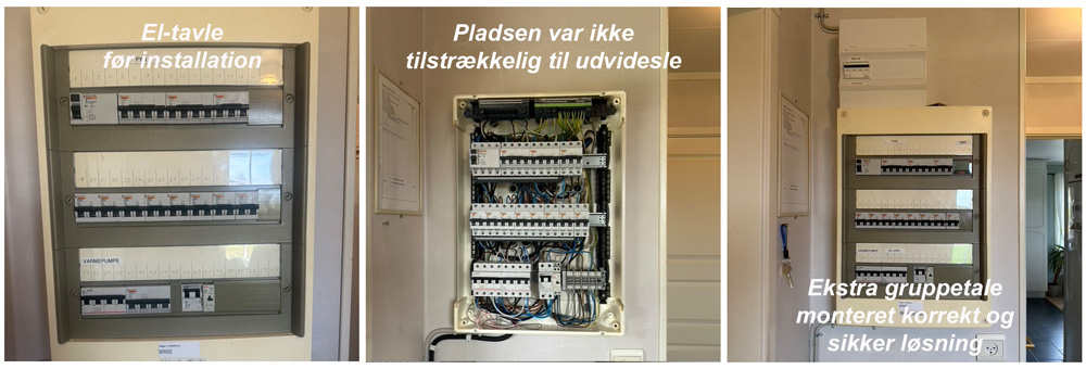 Installation solcelle el-tavle