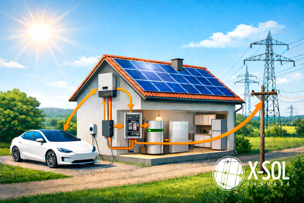 Solcelleanlæg med batteri – lagring af solenergi til aften og nat