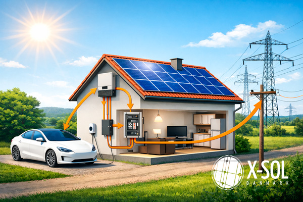 Solcelleanlæg uden batteri – direkte forbrug af solstrøm i boligen